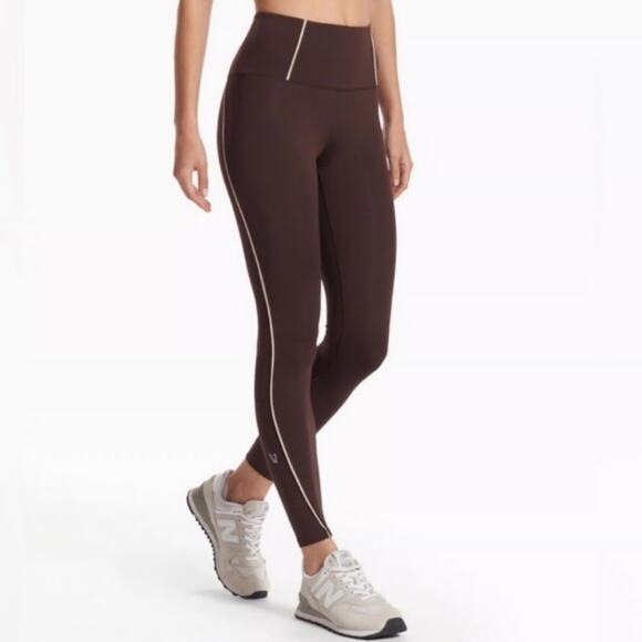 VUORI Lunar Stripe MATCHING SET Espresso Brown Sporta Bra & Legging Small - Picture 4 of 11
